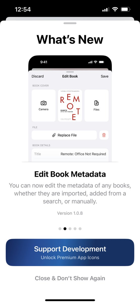 Bookovapp's tweet image. 2. You can edit the metadata of any book in the library. For example, to put a cover that you prefer. Or correct a mistake