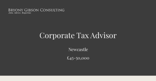 Apply now! Corporate Tax Advisor, £45-50,000 - #Newcastle. paiger.link/1486913470