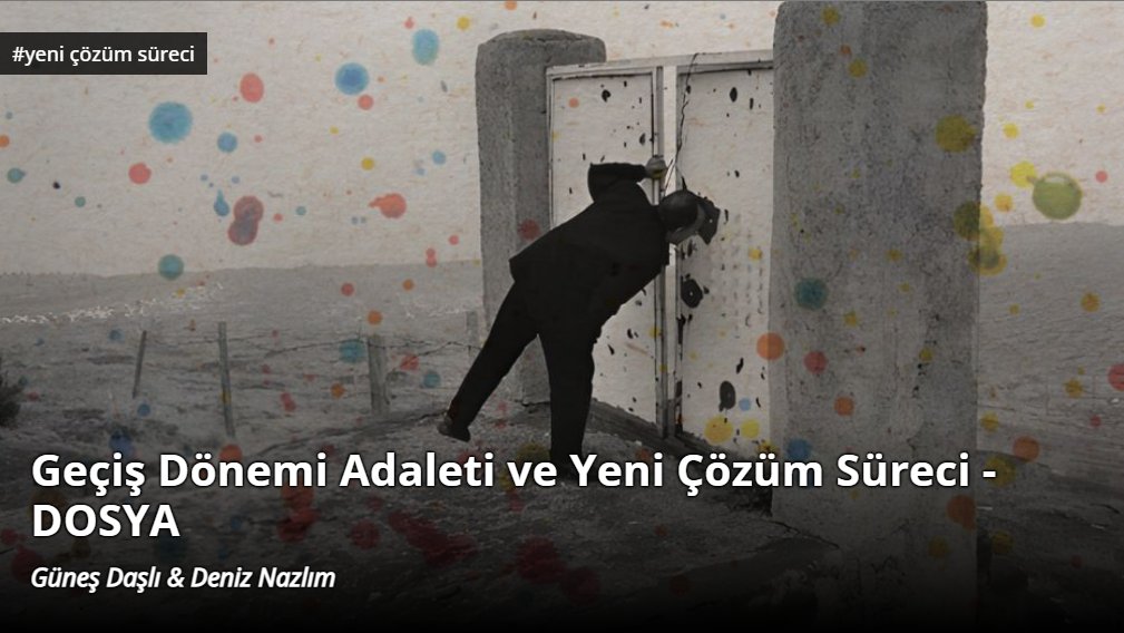Geçiş Dönemi Adaleti ve Yeni Çözüm Süreci - DOSYA 

📽️ solfasol.tv/gecis-donemi-a…

Akademisyen <a href="/gunesdasli/">Güneş Daşlı</a>  ve gazeteci <a href="/deniz_nazlim/">deniz</a>, üç bölümlük video seride Türkiye’de yürüyen “yeni süreç”i; müzakere–komisyon ayrımı, silahsızlanma ve geri dönüşün hukuki çerçevesi ile geçiş dönemi
