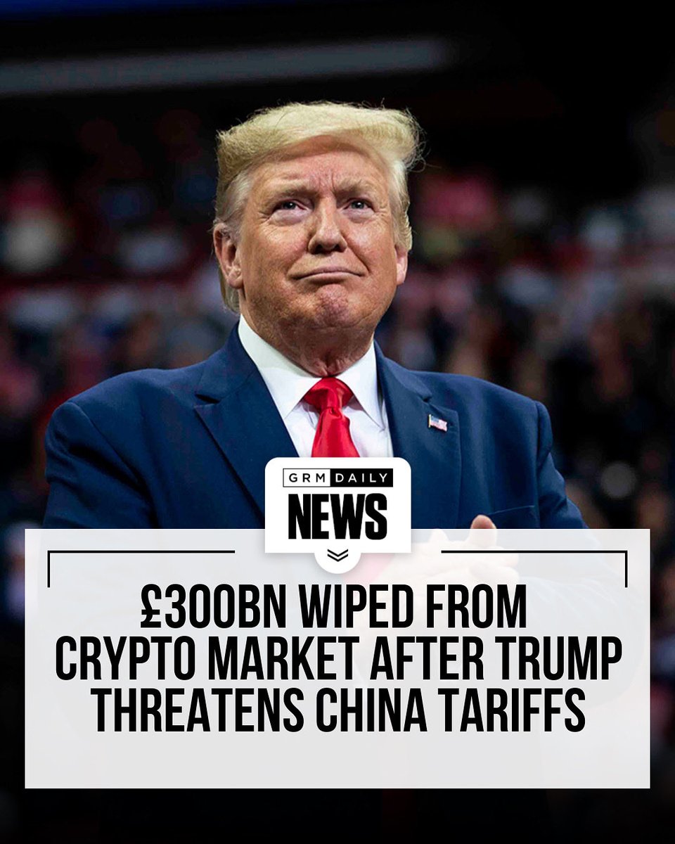 Global markets fell after Donald Trump announced new tariffs on Chinese  goods, raising fears of another trade war. The news wiped out £300 billion  from the crypto market as Bitcoin dropped over