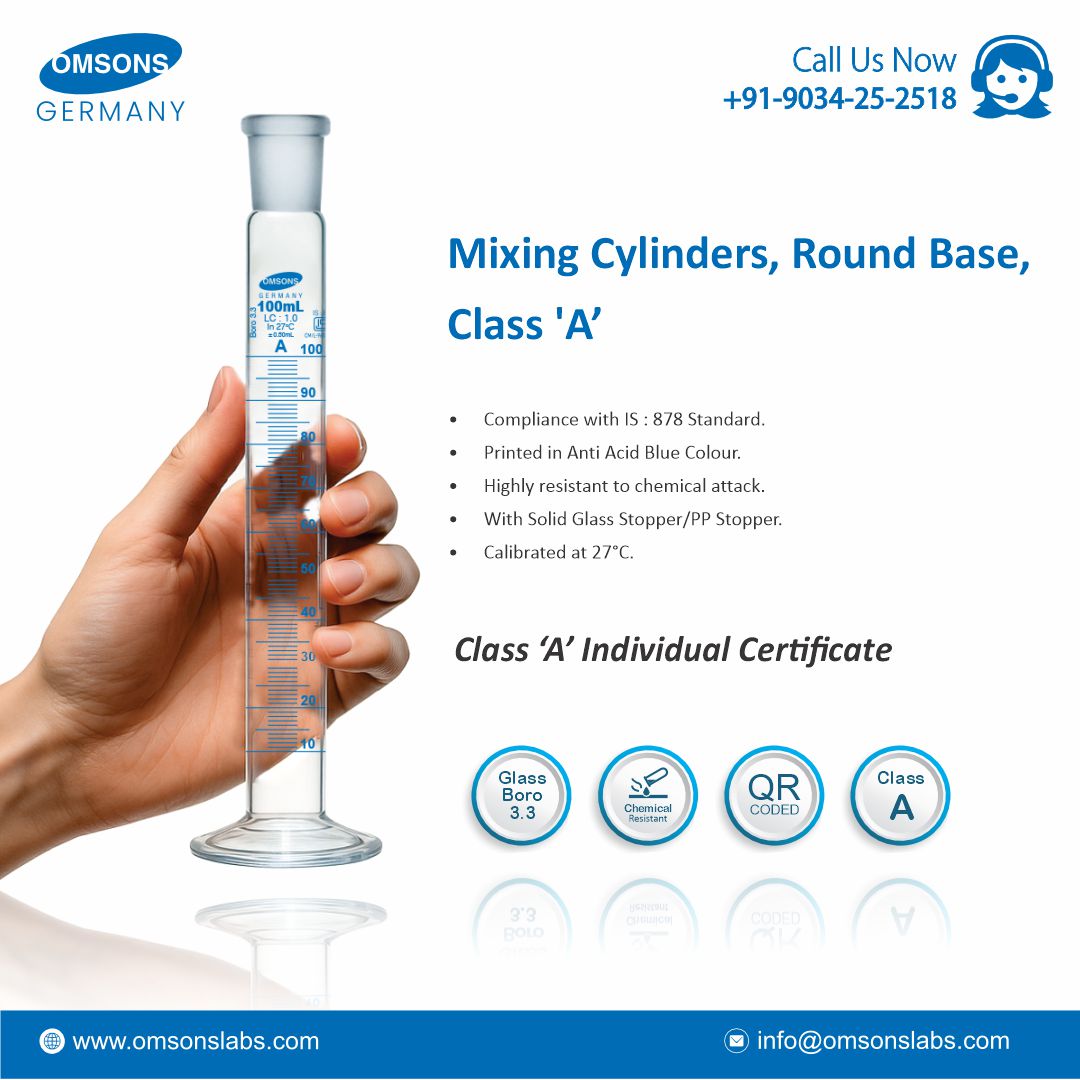 omsonsglassware's tweet image. Trusted Calibration. Perfect Measurement.

#omsonslabs #laboratoryglassware #labequipment #precisionmeasurement #trustedquality #borosilicateglass #madeforscience #qualityassured #labinstruments #omsonsglassware #labglassware #labglasswaremanufacturer #labglasswaresuppliers