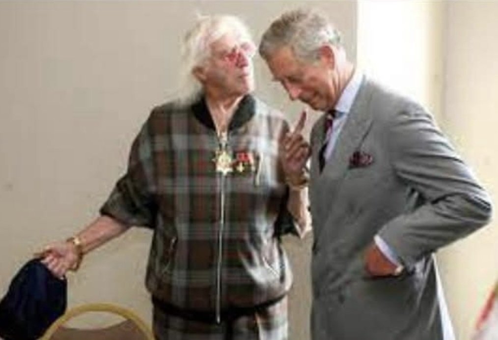Everyone worried that #princeandrew association with #Epstein will ruin the #monarchy! I'm sure the #royalfamily will survive! Here's #kingcharles with his friend #jimmysaville #Britainsworstpaedophile