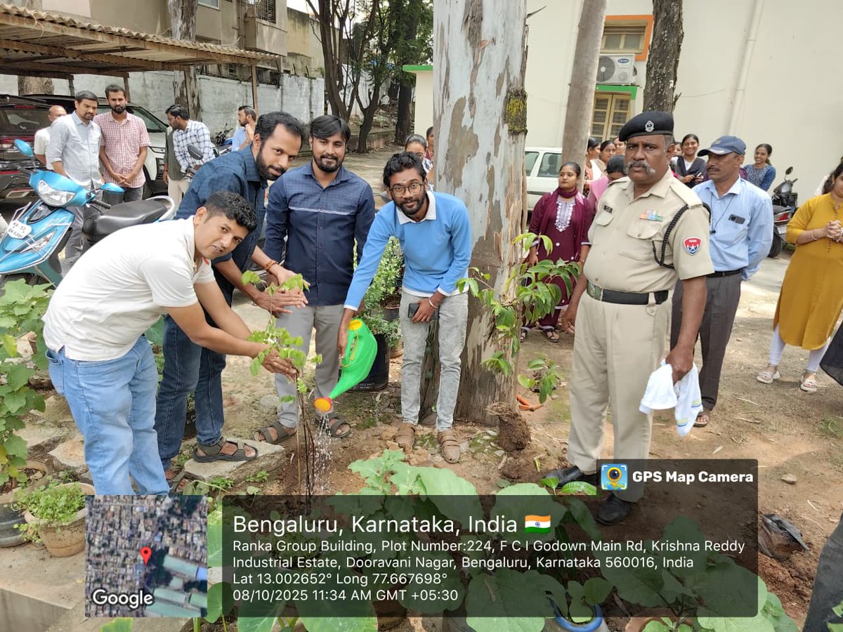 भारतीय खाद्य निगम, मंडल कार्यालय, बेंगलुरू  में 08.10.2025 को “एक पेड़ माँ के नाम” के तहत वृक्षारोपण अभियान आयोजित किया गया।