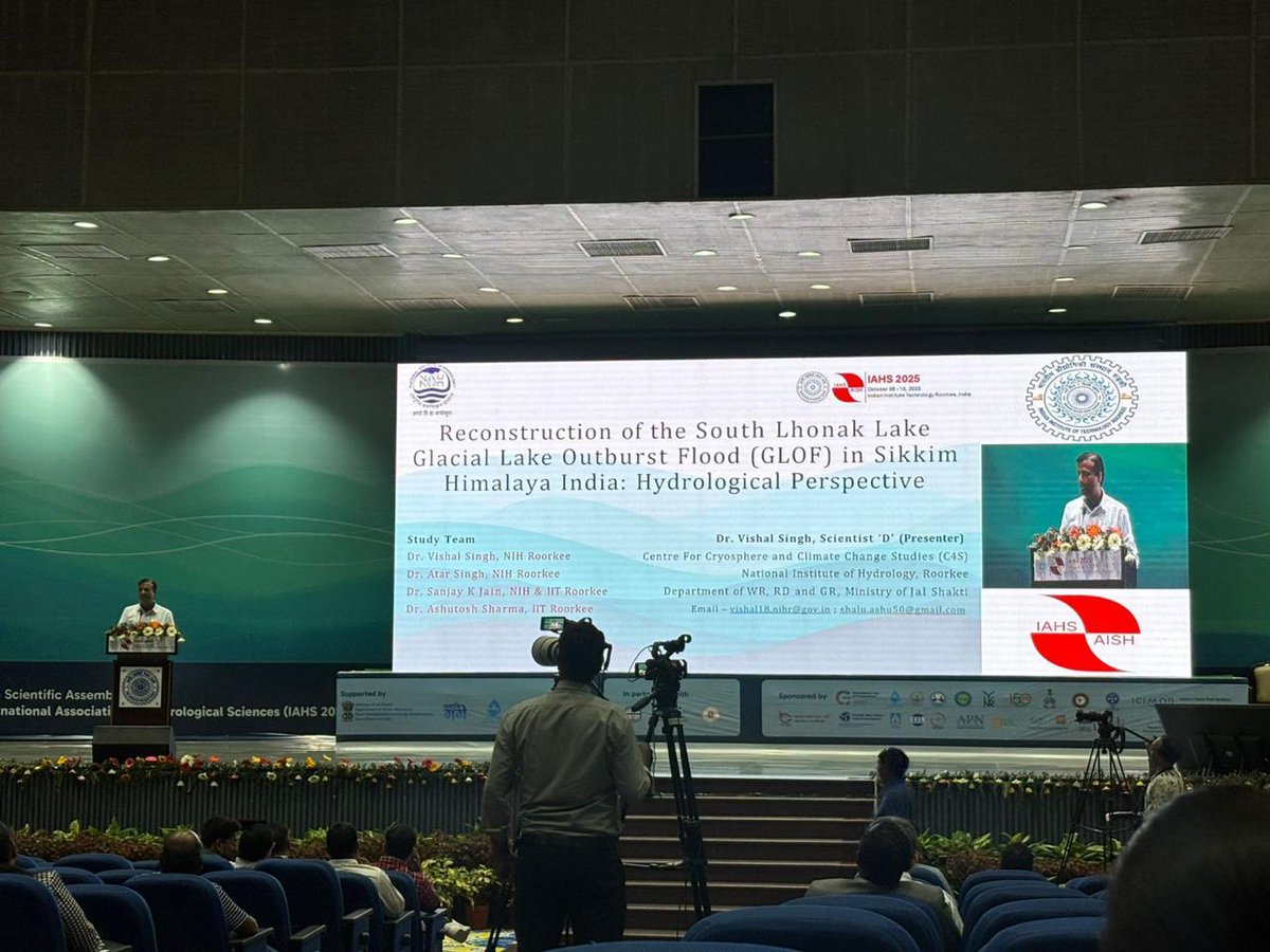 NIH_Hydrology's tweet image. The XIIth IAHS Scientific Assembly organised in India, hosted by IIT Roorkee (Oct 5–10, 2025).