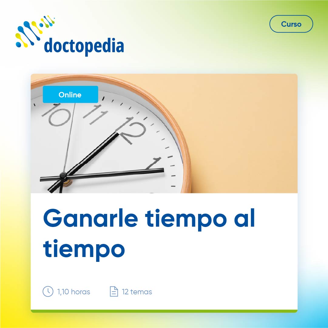 🏥⏰Descubre nuestro curso “Ganarle tiempo al tiempo”.

En #Doctopedia disponemos de una formación gratuita que ofrece herramientas clave para gestionar mejor las horas de tu actividad sanitaria.

Regístrate ahora y accede al contenido completo👇

🔗doctopedia.es/cursos/no-cien…