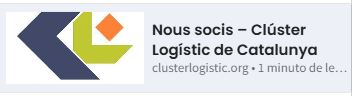 LogisticCluster's tweet image. 🚛 Impulsa la teva empresa en el sector logístic amb PIMEC Logística.
💡 Forma part de l'evolució logística a Catalunya. Suma't al Clúster i porta la teva empresa al següent nivell.
👉 FES-TE SOCI AVUI: clusterlogistic.org/es/nuevos-soci…