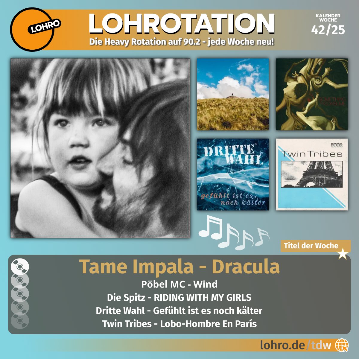 LOHRO's tweet image. Unsere neue #HeavyRotation bietet euch diese Woche sogar Output von ein paar lokalen Musik-Acts. Schon gehört?