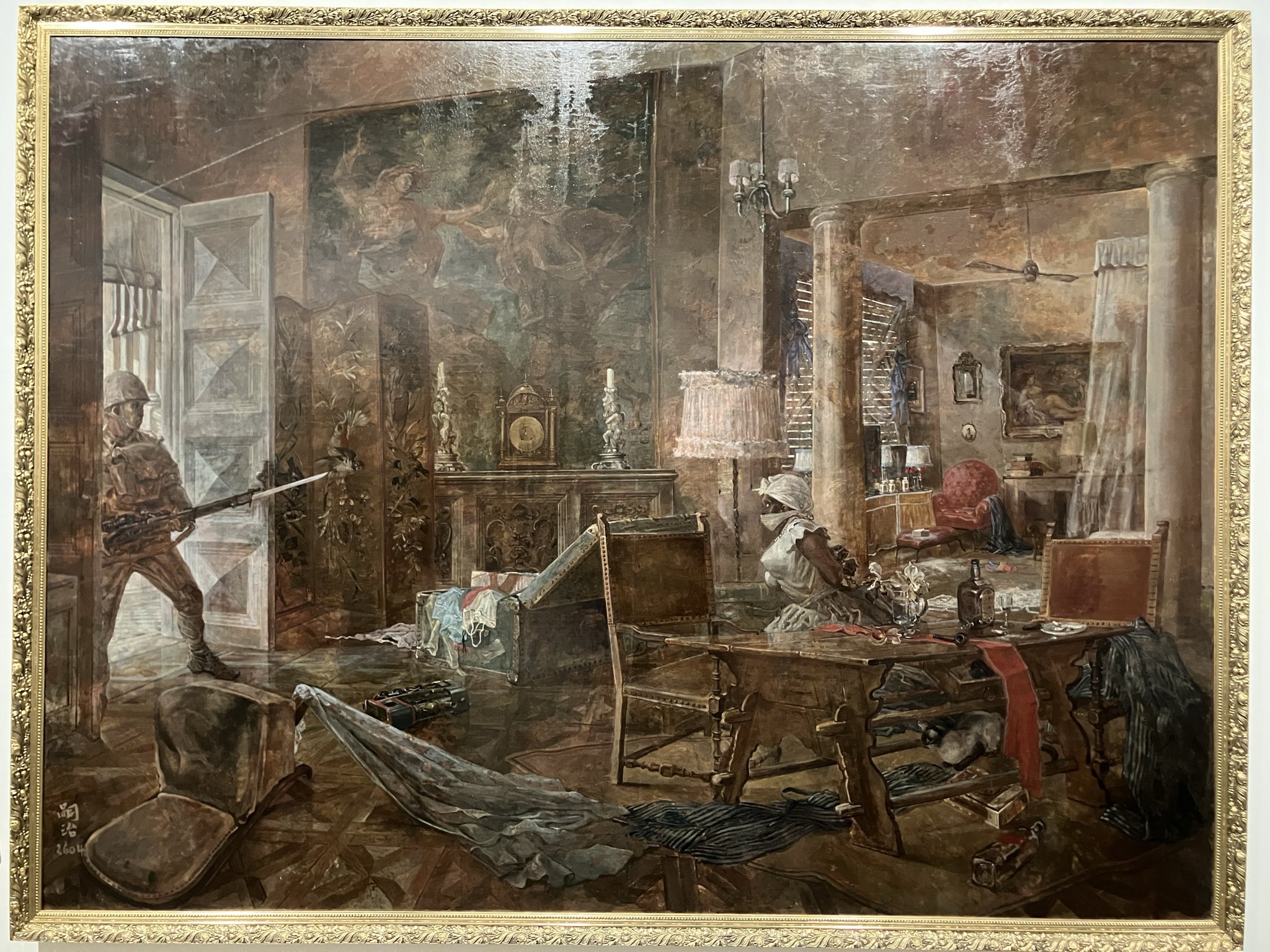 坂本繁二郎　水彩画　静物　【　桃　図　】肉筆画　豪華額装仕立　模写　即決品です。 坂本繁二郎 水彩画 静物 【 桃 図 】肉筆画 豪華額装仕立 模写