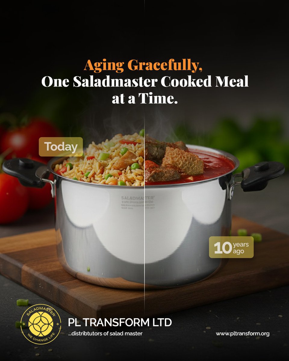 pl_transform's tweet image. They say youth fades. But vitality? That’s preserved in what you feed your body.
 
With Saladmaster locking in nutrients, every plate is a quiet investment in your future self. 

Eat well now, glow forever.
 
#AgingWithGrace #Saladmaster #TimelessWellness