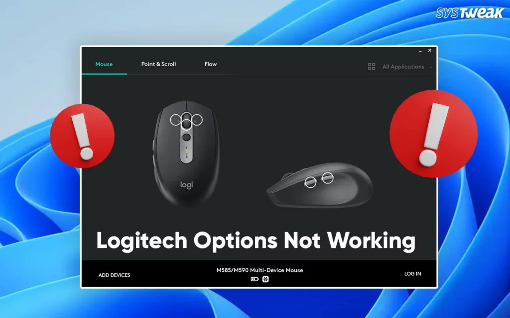 systweak's tweet image. When #Logitech  Options freezes or won’t load, these 4 fixes usually do the trick: reinstall, update drivers, patch Windows, restart service. 

Learn more: systweak.com/blogs/fix-logi…

#PeripheralSupport #LogitechOptions