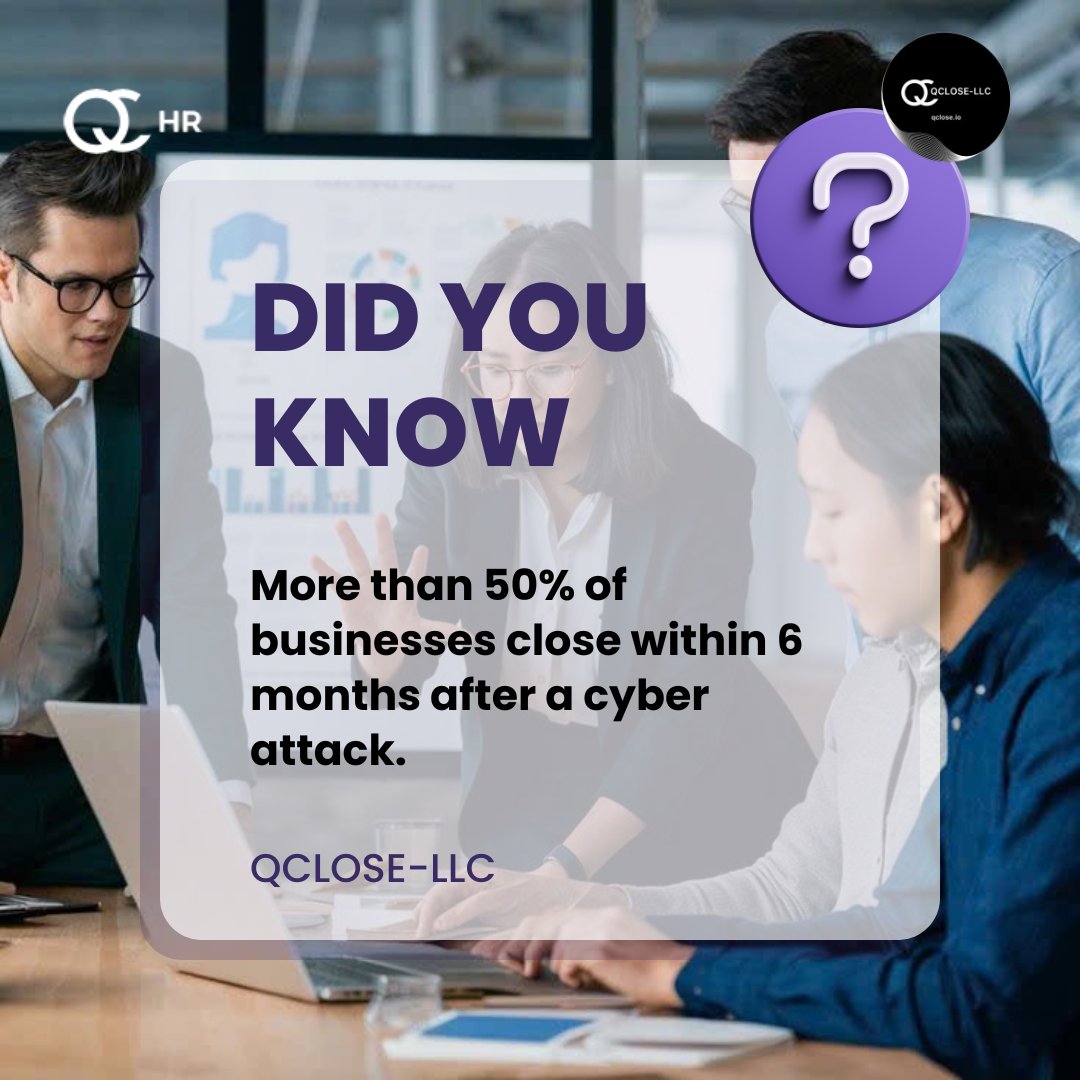 Did you know? 60% of small businesses that suffer a cyber attack close within 6 months 

Cloud-based systems offer: Bank-level encryption, Automatic backups, Access controls, Compliance certifications.

Security isn't optional.
Check your security, link in bio!