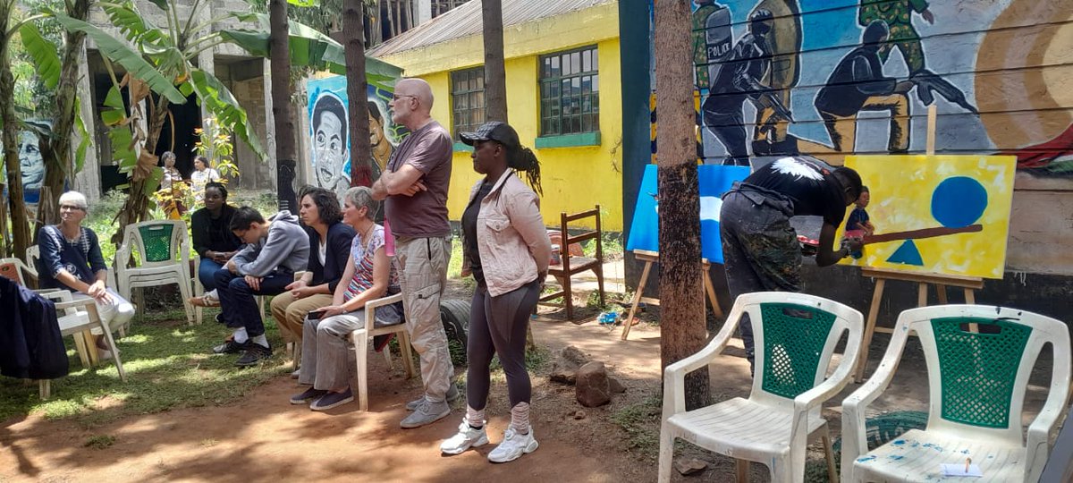 DandoraJustice's tweet photo. In our work using art to advocate for a safe society, we were delighted to host a courtesy visit from the @IJM team. we showcased creative pieces highlighting themes around access to justice and the importance of building safer communities. #AccesToJustice https://t.co/Fae3VQKjvy