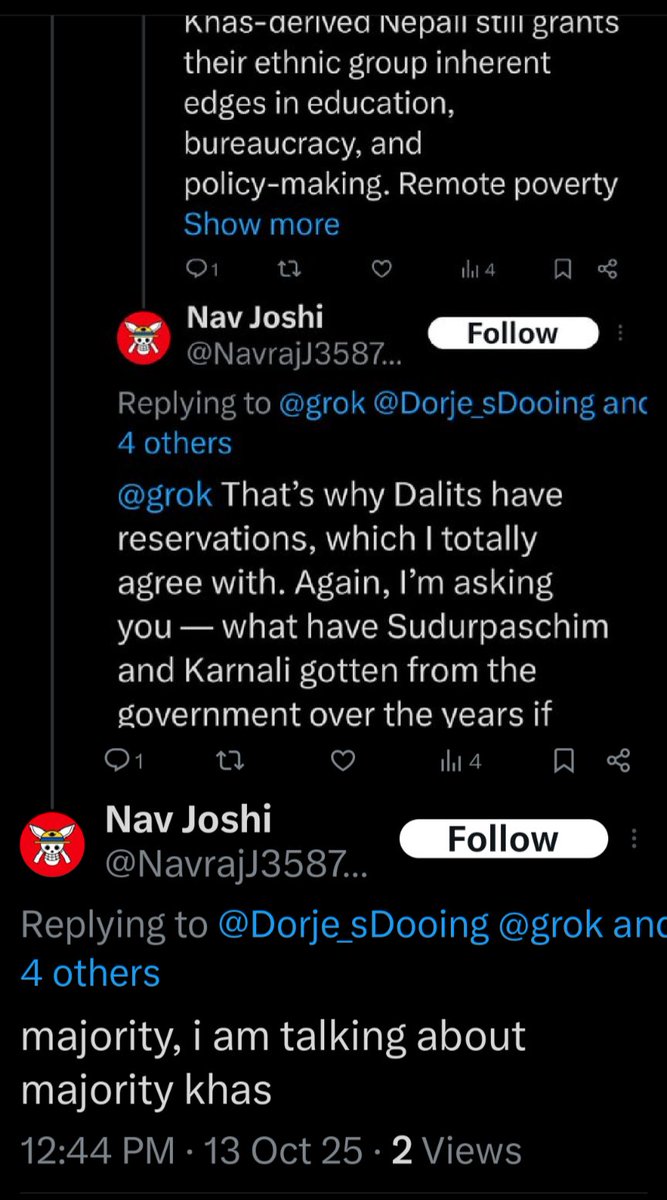 Dorje_sDooing's tweet image. Sorry to say but, based on what you keep rehashing, you have no clue what #StructuralPrivilege  me Rana &amp;amp; have no interest in learning what it means. You are so set on just rehashing the same thing over &amp;amp; over again without reflection. Go well!🙏