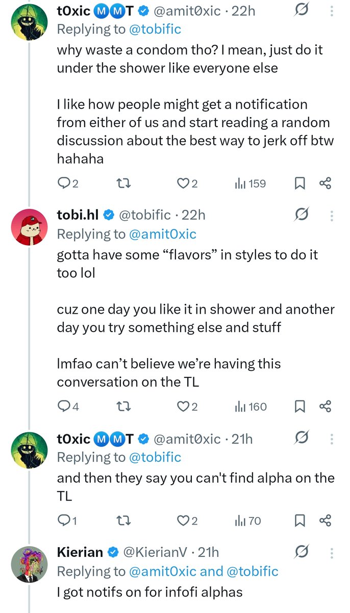 "sometimes, alpha is hidden in the replies" is real asf 

i just learnt something new today

now let's go back to talking about <a href="/MyriadMarkets/">MYRIAD</a>
