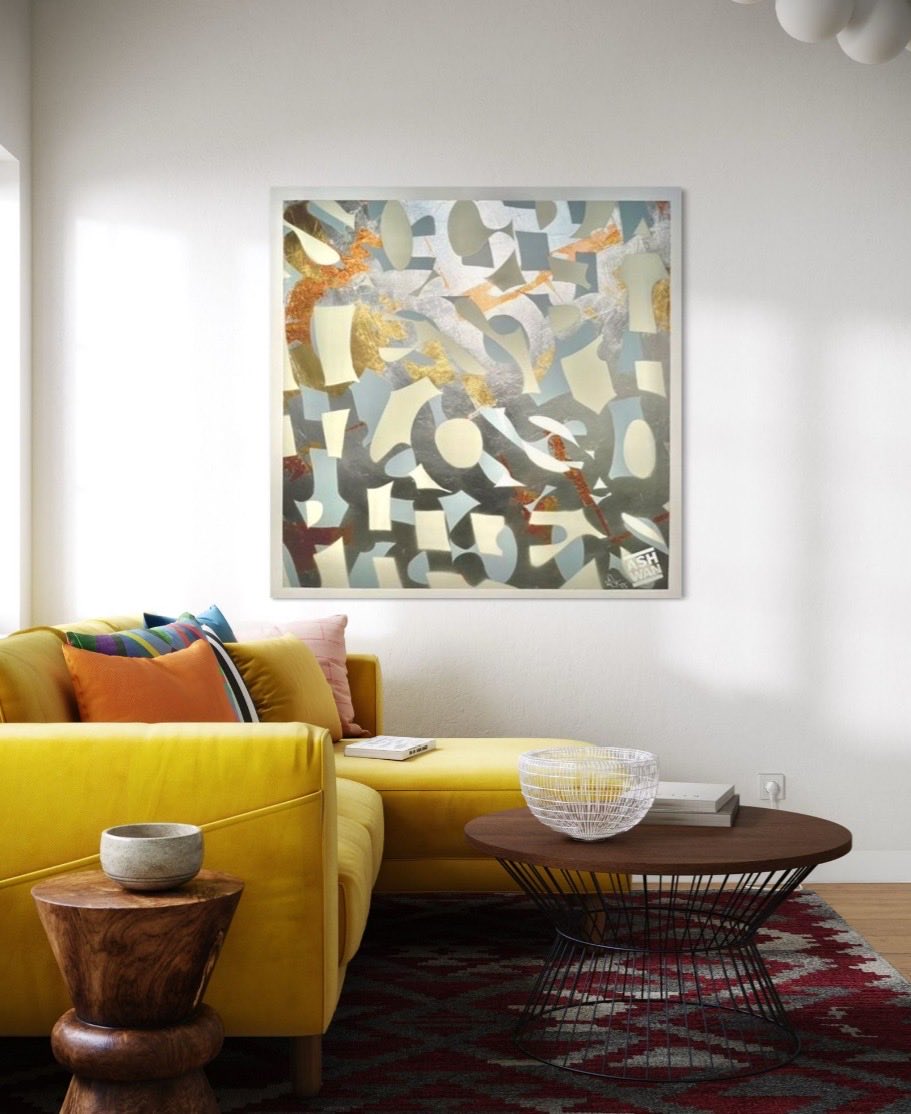 New art work from <a href="/ashwanarts/">ashwan</a> available now through <a href="/artsy/">Artsy</a> 

artsy.net/artwork/ashwan…

Gold, silver and copper leaf with spray paint on canvas, approx 130x130cm

#wubanger #abstractart #contemporarypainting #ashwan #ashwanarts #hickscontemporary