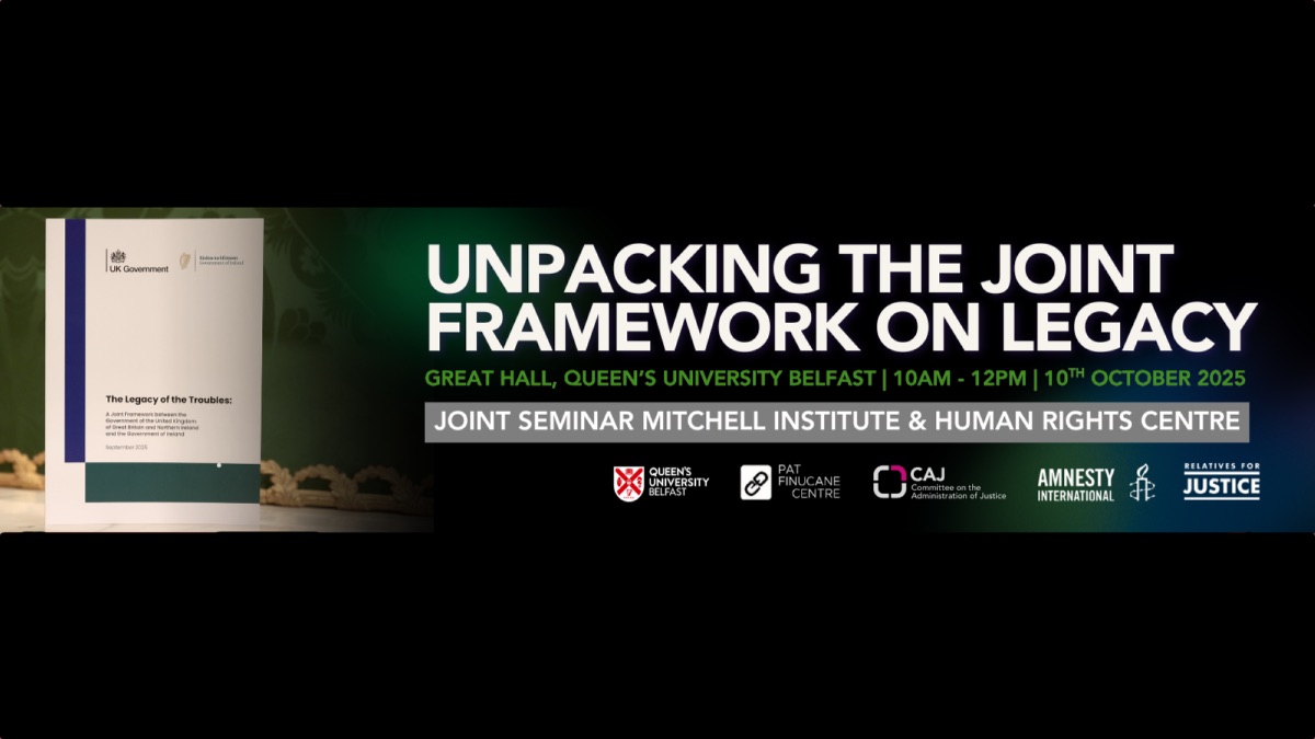 SharedFuture's tweet image. The potential of UK-Ireland joint framework on legacy

“Dudai noted the potential for strengthening Northern Ireland society and expressed hope for the emergence of an energetic working collaboration among leaders in government, civil society, and the community of people who are…