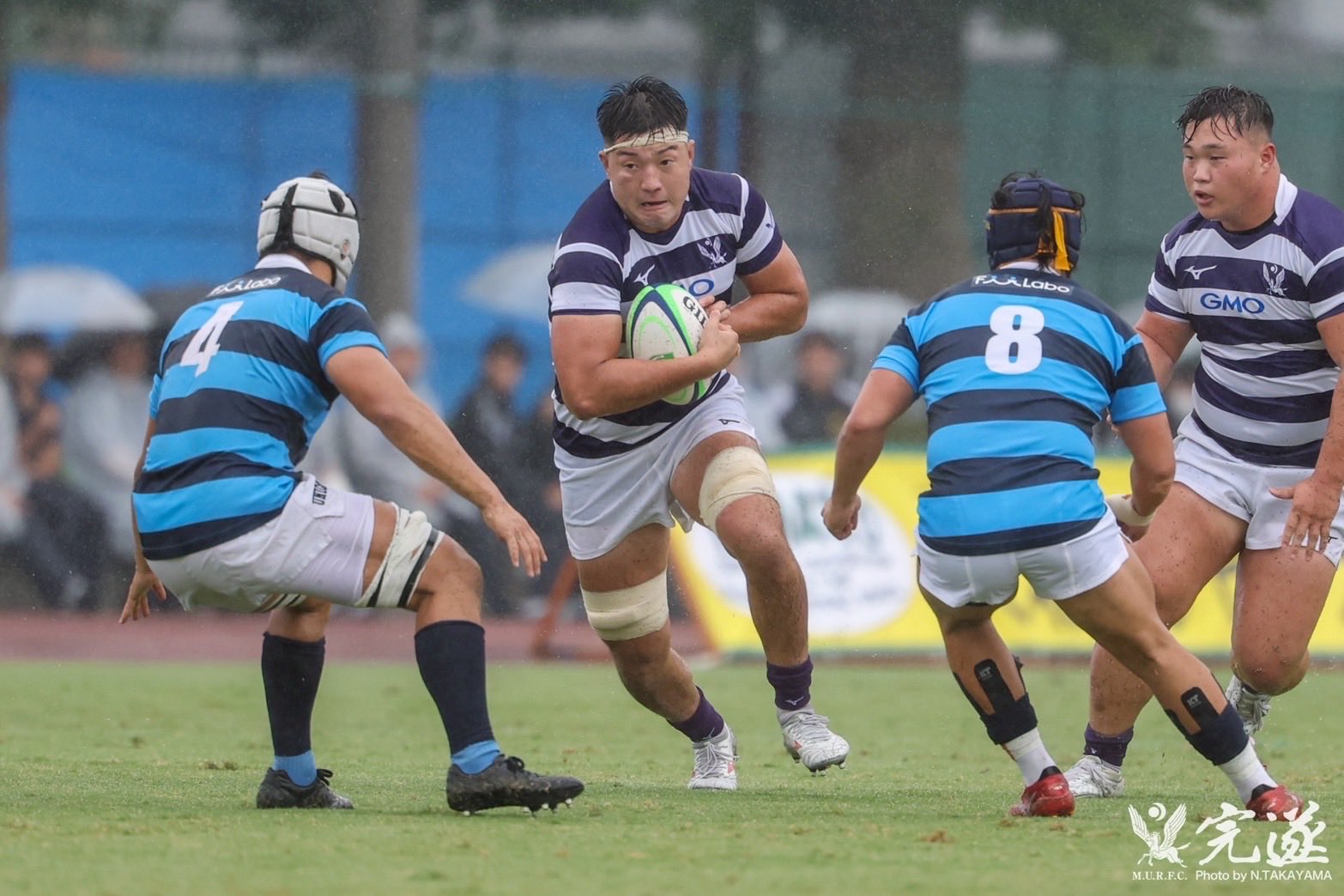 Mizuno 明治大学附属高校 ラグビー 紫紺ジャージ 背番号2 Mizuno 明治