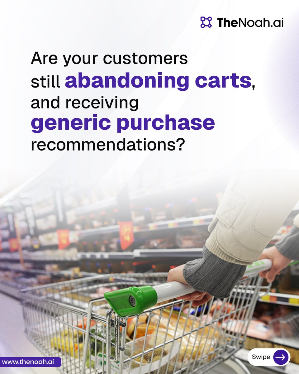thenoahai's tweet image. Still struggling with abandoned carts and generic recommendations?

With TheNoah.ai, you can automate demand forecasts and personalized recommendations, getting results instantly.
Book a 15-minute demo today and see thenoah.ai in action.

#AIforEcommerce