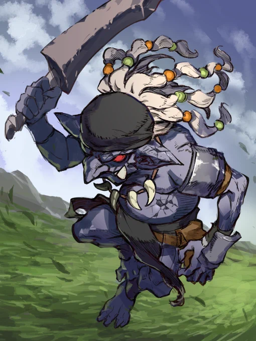 #三連休だから妖怪幻獣イラスト見せ合おうぜ サラマンダー ドラゴン ゴブリン コカトリス