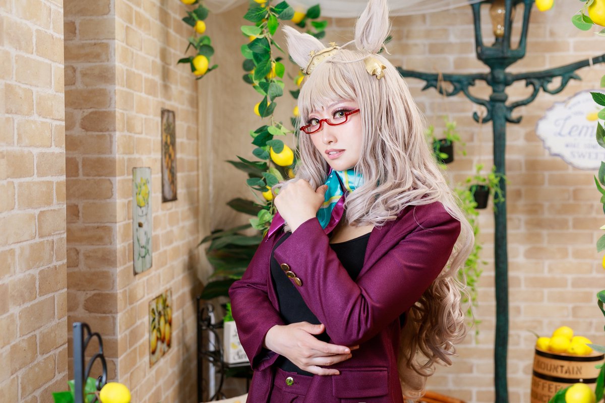 akai44kingyo's tweet image. コスプレ**Cosplay**
ウマ娘 ビワハヤヒデ
うまゆる ぷりてぃ〜ぐれいイラスト衣装
Umamusume Biwa Hayahide
📷✨ クラッチさん @KURAPHOTO1
ぷりてぃ〜ぐれいイラストの紫スーツ!
公式がお出ししてくれたハヤヒデのスーツスタイルありがたい🙏✨