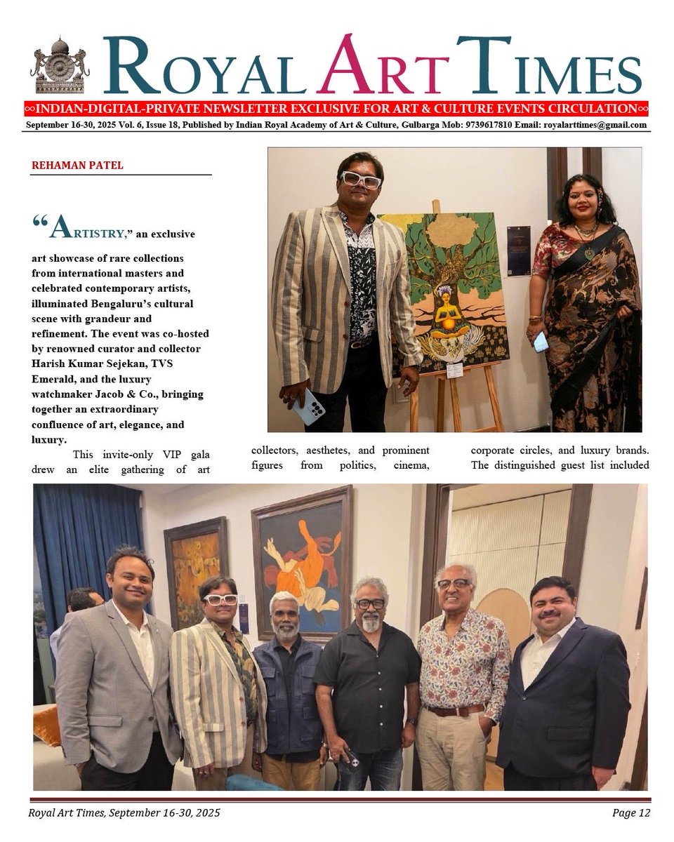 PseudorealAI's tweet photo. TVS Emerald and Jacob &amp; Co., in collaboration with Harish Kumar Sejekan, presented Canvas of Prestige — a one-of-a-kind art showcase that celebrated creativity, culture, and luxury in perfect harmony. (1/2) https://t.co/3kMriKpPru