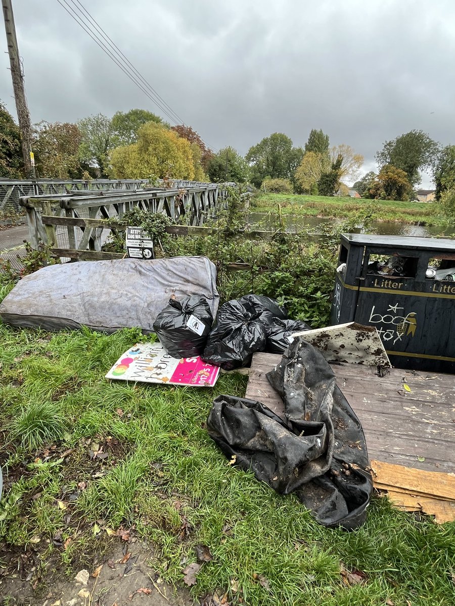6 mile walk along the river welland picked many cans and packaging and then found the camp area so cleaned that as well.