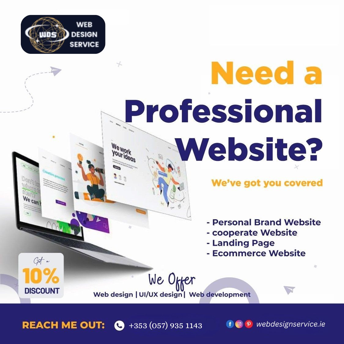 webdesign_ltd's tweet image. 🚀 Need a pro website that stands out?
At Web Design Service, we build stunning, responsive, and SEO-ready websites that grow your brand online.
Let’s design your success story today! 💻✨
+353 (057) 935 1143
.
.
#WebDesignService #WebDesign #WebDevelopment #BusinessGrowth