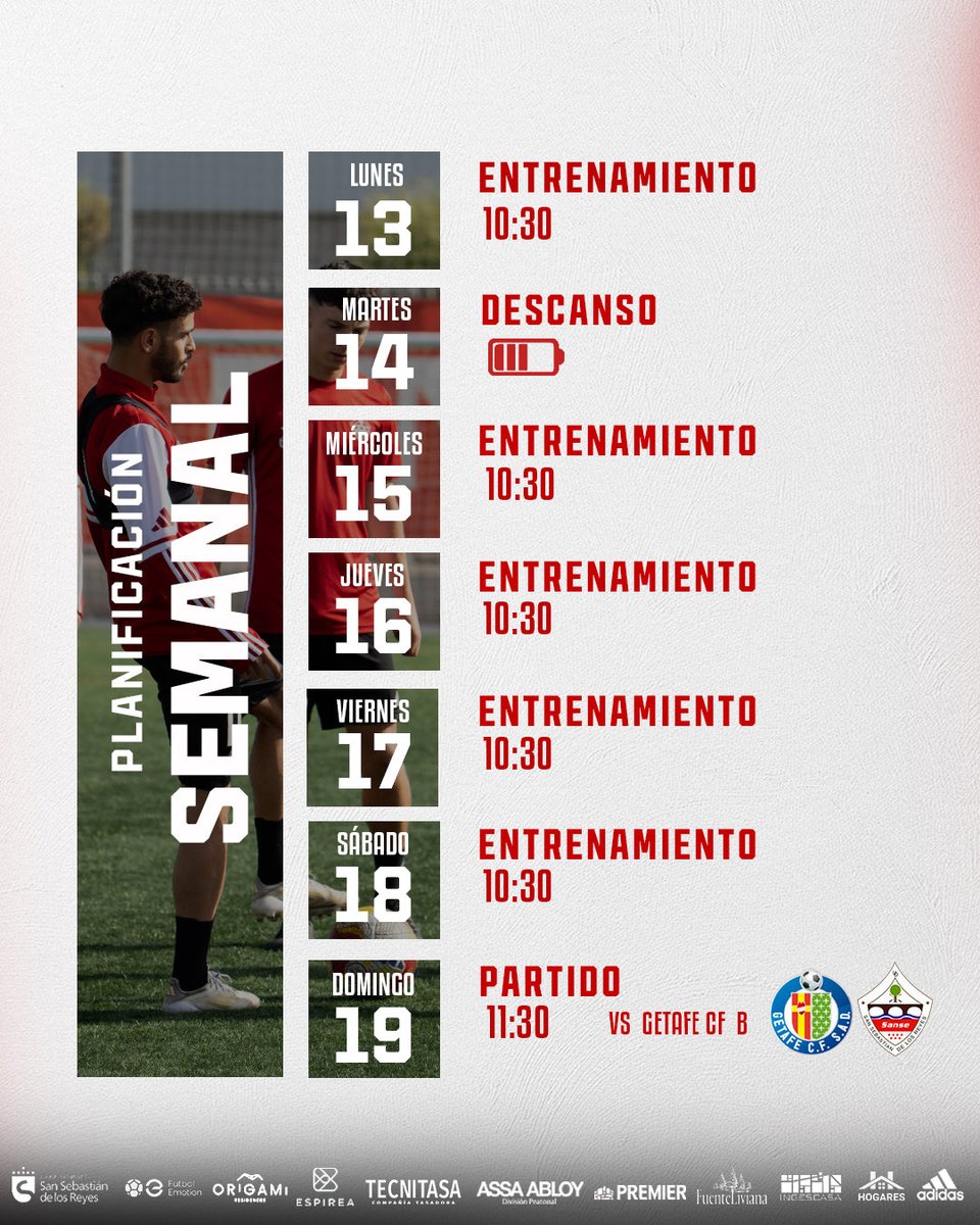 📒𝗣𝗟𝗔𝗡𝗜𝗙𝗜𝗖𝗔𝗖𝗜Ó𝗡 𝗦𝗘𝗠𝗔𝗡𝗔𝗟 |

🙌🏼 ¡Con ganas de volver a sumar! 

Domingo ⚔️⚽️ <a href="/LaBaseGTF/">La Base</a> 

#VamosSanse🇵🇱
#CreerLucharVencer🤞🏼