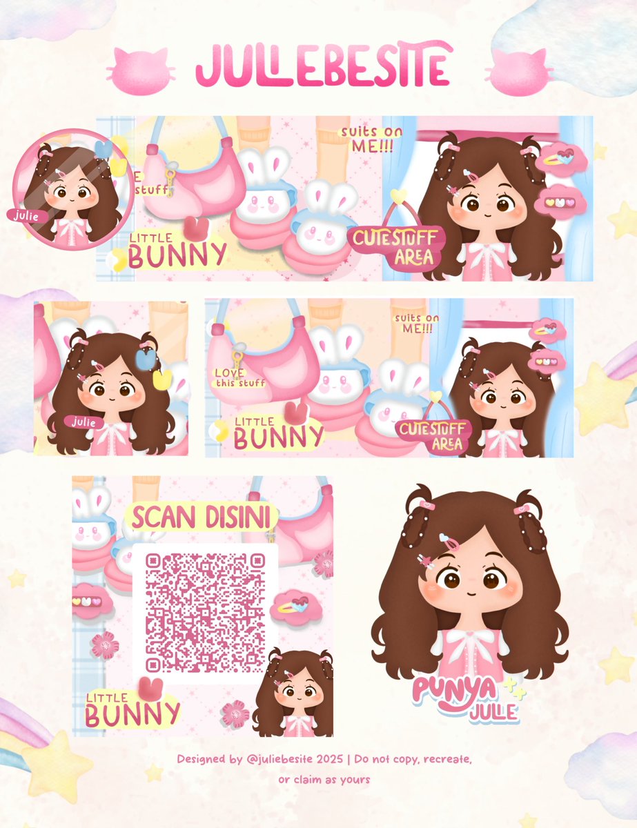 juliebesite's tweet image. 💬 RT PLEASE? THANK YOU

⭑.ᐟ READY STOCK BUNDLE LAYOUT  CHIBI (layout wabis, layout x, QR, dan WM) 💤 hari ini aku ada bundle chibi! (tidak bisa take satu-an) free retext dan DM untuk jemput yaa 🌿🧺

Price on ALT #zonauang