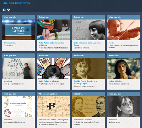 A homenaxe do <a href="/PortalPalabras/">Portal das Palabras</a> para as nosas escritoras. #ligazóns - portaldaspalabras.gal/ligazons/dia-d…