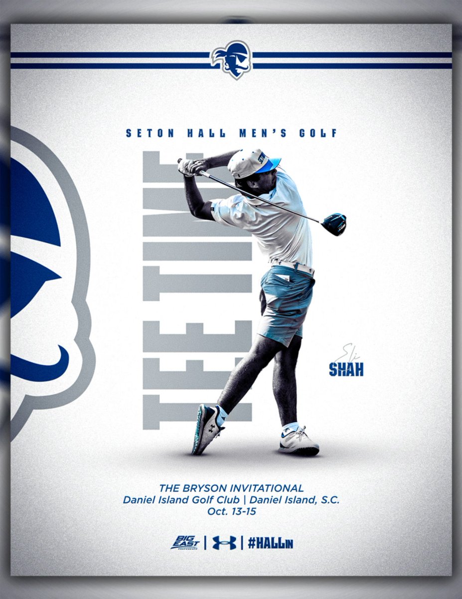 🏆 𝐈𝐓'𝐒 𝐓𝐄𝐄 𝐓𝐈𝐌𝐄! 🏆

The Hall returns to the course this morning!!

🚩 – The Bryson Invitational
📍 – Daniel Island, S.C.
⛳ – Daniel Island Golf Club
📊 – LIVE SCORING:  tinyurl.com/3zwtmd55

#HALLin 🏴‍☠️🔵⚪