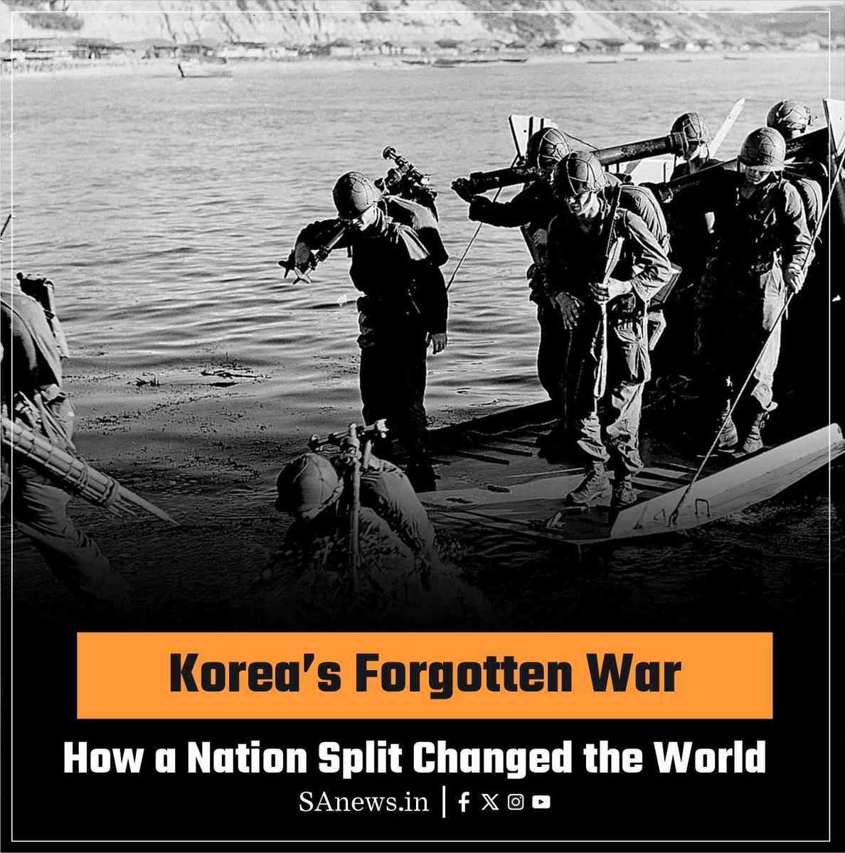 The Korean War (1950–1953) reshaped the 20th century, dividing one nation into two opposing states — North and South Korea. Sparked by ideological rivalry between communism and democracy, the war witnessed immense destruction, millions of casualties, and a lasting stalemate at