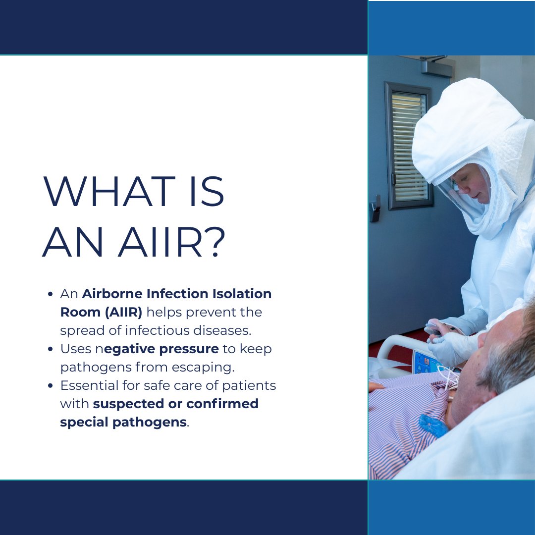 The_NSPS's tweet image. 🆕 New resource from NETEC:
HCID AIIR Downtime Checklist—guidance for managing HVAC-related isolation room malfunctions during special pathogen care.
👉 Preparation ✔️
👉 Active downtime ✔️
👉 Return to service ✔️
📄 Download: ow.ly/fPTj50X8FWA
#NETEC #InfectionPrevention