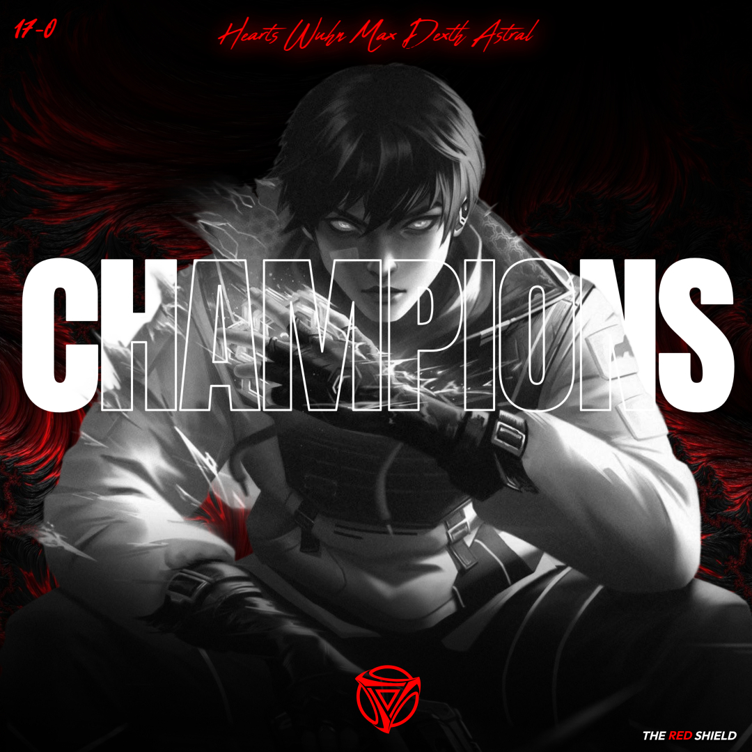 WE ARE THE CHAMPIONS OF AFRICA VALORANT🔥

17-0. Not a single map dropped.

8 games. Pure dominance in the <a href="/VESAEvents/">VESA</a> Community Cup 🏆

#TheRedShield stands UNTOUCHED - the only #Undefeated South African #ValZa team.

Powered by <a href="/Slayerdrink/">Slayer Energy</a> | <a href="/_InternetPlug/">Internet Plug (Pty) Ltd</a> | <a href="/TechDomain_Za/">The Tech Domain</a> 🔥