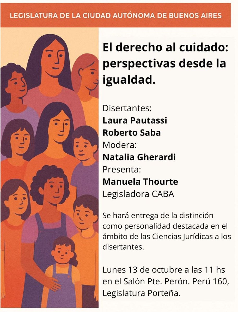 grupodspp's tweet image. Hoy la Legislatura de la Ciudad de Buenos Aires entregará una distinción a la Dra. Laura Pautassi, investigadora principal del Conicet y directora del @grupodspp , como personalidad destacada en el ámbito de las Ciencias Jurídicas. Les esperamos!