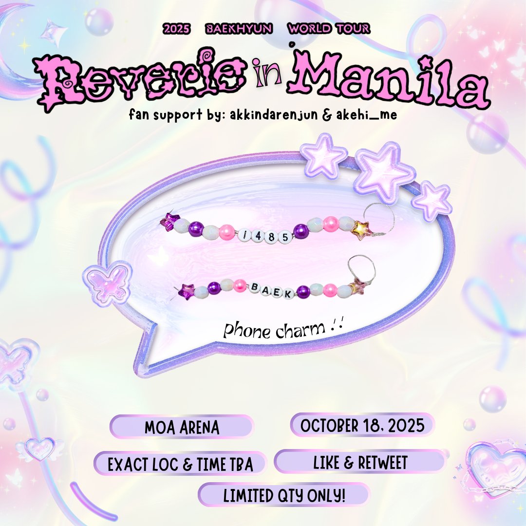 °❀⋆.ೃ࿔*:･ <𝐑𝐄𝐕𝐄𝐑𝐈𝐄> 𝐈𝐍 𝐌𝐀𝐍𝐈𝐋𝐀
fan support by <a href="/akkindarenjun/">quiche</a> &amp; <a href="/akehi_me/">akemi (⁠´⁠∩⁠｡⁠•⁠ ⁠ᵕ⁠ ⁠•⁠｡⁠∩⁠`⁠) | ia 📚</a> 🍓

—⊹ please see pubmat for more info 
—⊹ very limited qty
—⊹ 1:1 only, will be randomly given 

#BAEKHYUN #백현 #REVERIEinMNL #ReverieInManila #BaekhyunInManila