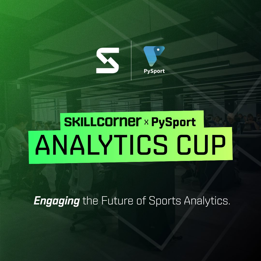 PySportOrg's tweet image. We’re excited to launch the 𝐒𝐤𝐢𝐥𝐥𝐂𝐨𝐫𝐧𝐞𝐫 𝐗 𝐏𝐲𝐒𝐩𝐨𝐫𝐭 𝐀𝐧𝐚𝐥𝐲𝐭𝐢𝐜𝐬 𝐂𝐮𝐩 - a hackathon-style challenge that will bring together the community to collaborate, compete, and innovate using open-source @SkillCorner data.
👉 Sign up pysport.org/analytics-cup