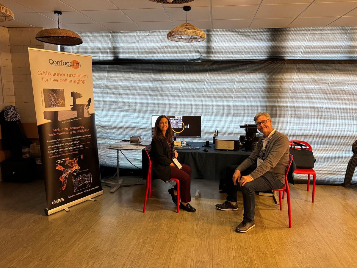 confocal_nl's tweet image. Live from @GDR_ImaBio #MiFoBio2025 in Seignosse, France!

Together with our partner IDIL, we’re showcasing our gentle confocal technology throughout the week.

Join Margarida Dantas for live demonstrations at Salle 4 and experience how our systems enable you to image faster and…