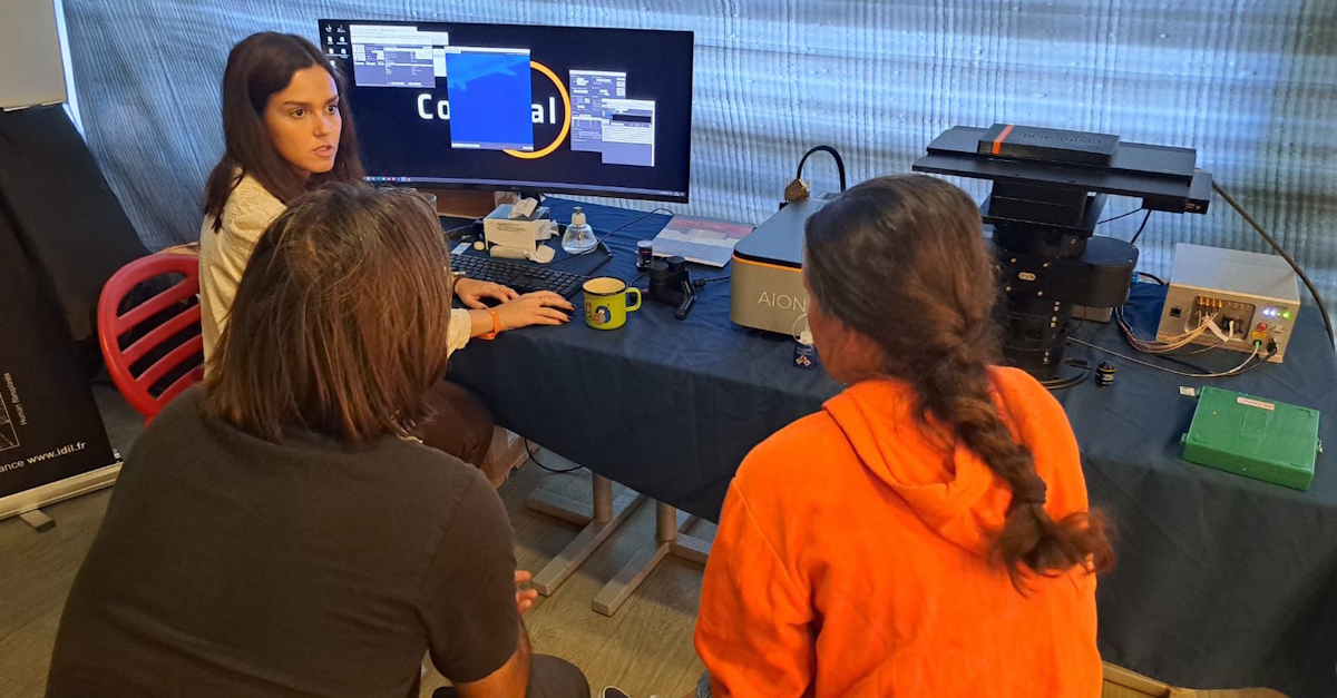 confocal_nl's tweet image. Live from @GDR_ImaBio #MiFoBio2025 in Seignosse, France!

Together with our partner IDIL, we’re showcasing our gentle confocal technology throughout the week.

Join Margarida Dantas for live demonstrations at Salle 4 and experience how our systems enable you to image faster and…