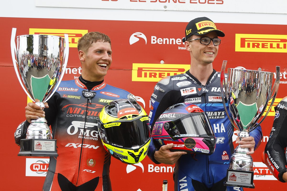 OfficialBSB's tweet image. Then versus now....

@kyleryde and @BradRayRacing dreams of fighting for a championship versus one all and ready to make it two at @Brands_Hatch this weekend