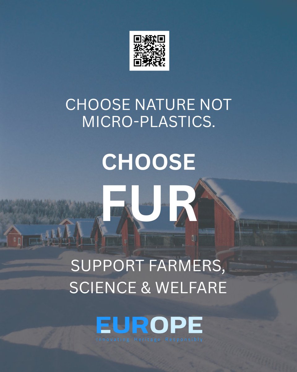 Natural, renewable, and biodegradable.
Fur is a sustainable, plastic-free material — unlike synthetic alternatives that shed microplastics into our environment. Choose nature. Choose responsibility.

#SustainableStyle #FurIsNatural #supportfarmers #supportscience #supportwelfare