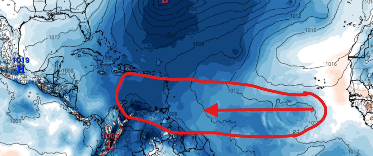 chad_trosper's tweet photo. Keep eyes on this one folks.  Wave coming off S Tip of Africa.  Caribbean Creeper??  #hurricane https://t.co/VT0Kp84TPl