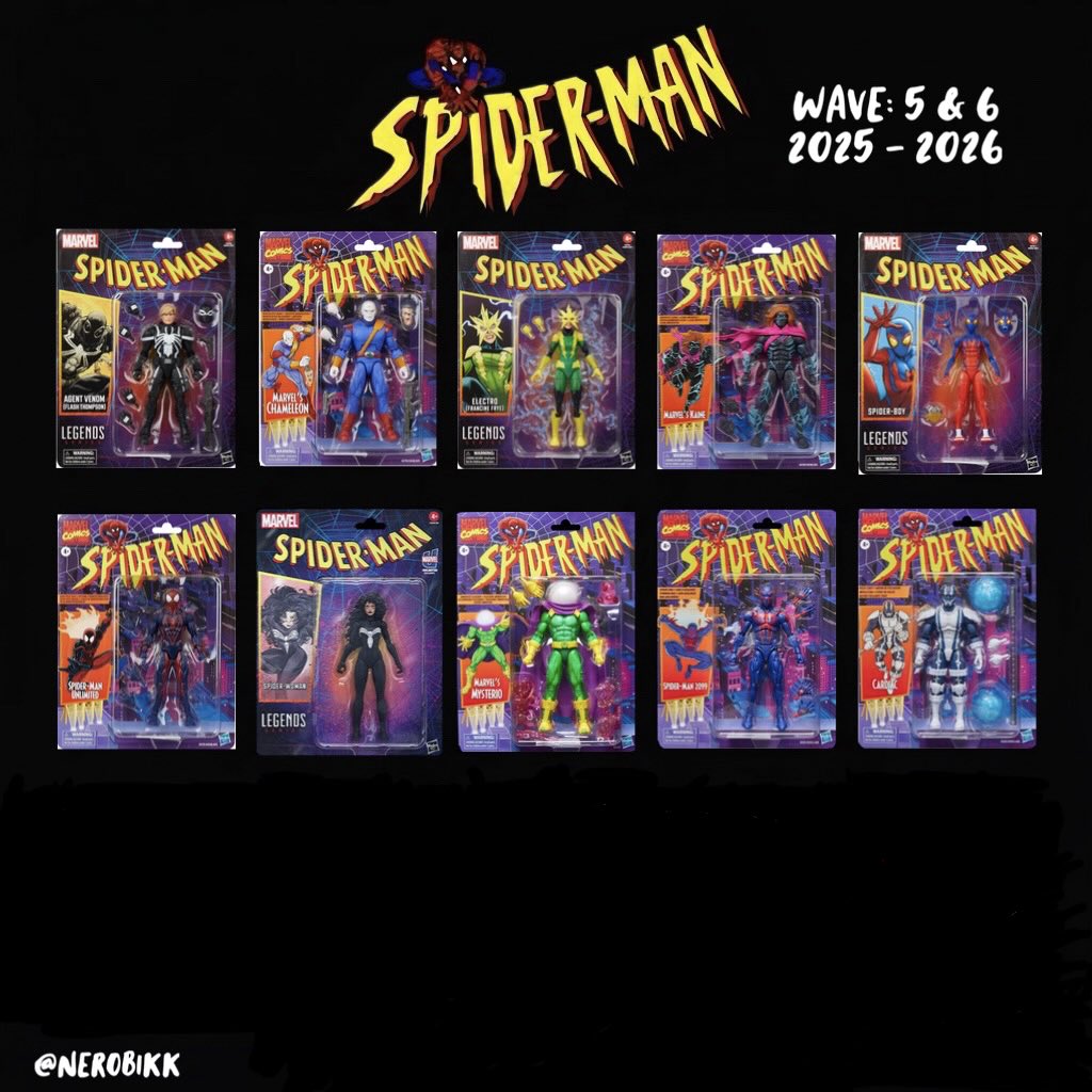 nerobikk's tweet image. Spider-man: Retro Collection (Visual Guide) Wave: 5&amp;amp;6🕷️ Marvel Legends Collection 

#Marvel #MarvelComics #MarvelLegends #SpiderMan #Hasbro