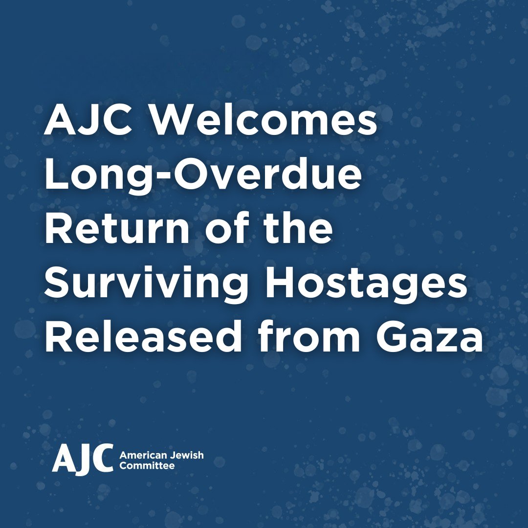 After 738 days, we are overjoyed watching the reunions of the twenty surviving hostages with their loved ones, and our hearts are with the families of the deceased hostages who await their return.

Read our full statement: ajc.org/news/ajc-welco…