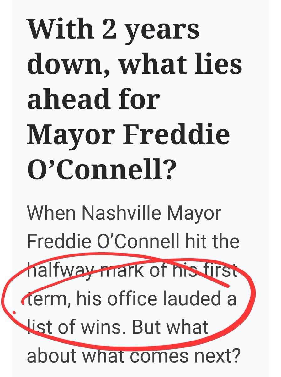 BestNashTransit's tweet photo. The media just absolutely sux in this town. Worst mayor in our history, 4 tax increases, total mismanagement of the city, and "list of wins??" https://t.co/FHi4ae8Z8Z