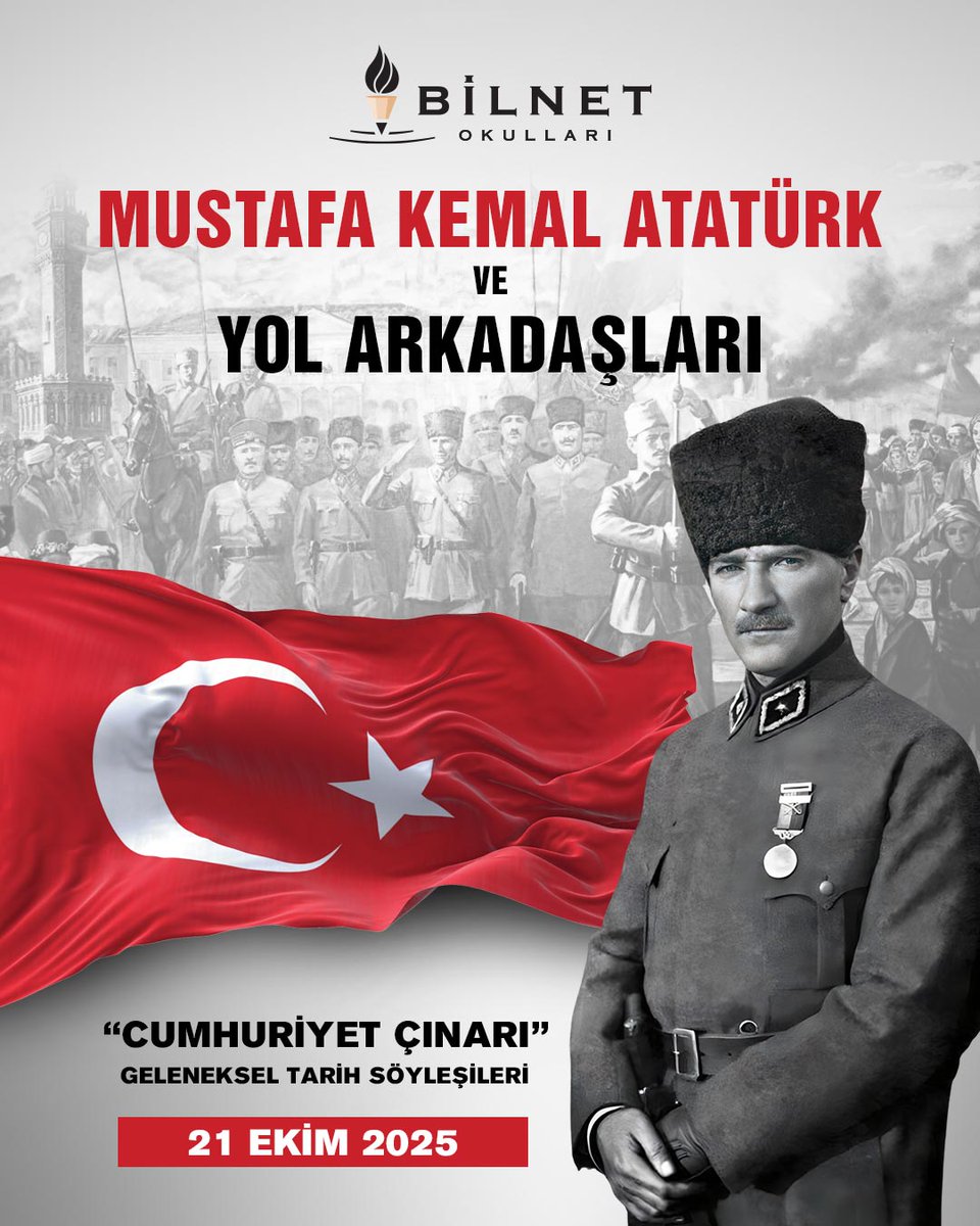 Bir milletin kaderi, bir avuç inançlı insanın yüreğinde yazıldı. Mustafa Kemal yalnız değildi. Çocukluk yıllarından itibaren yanına aldığı dostlarıyla -Conker’den Ali Fuat’a, Karabekir’den Fevzi Paşa’ya, İsmet İnönü’ye kadar nice yol arkadaşıyla- yürüdü.

#BilnetOkulları