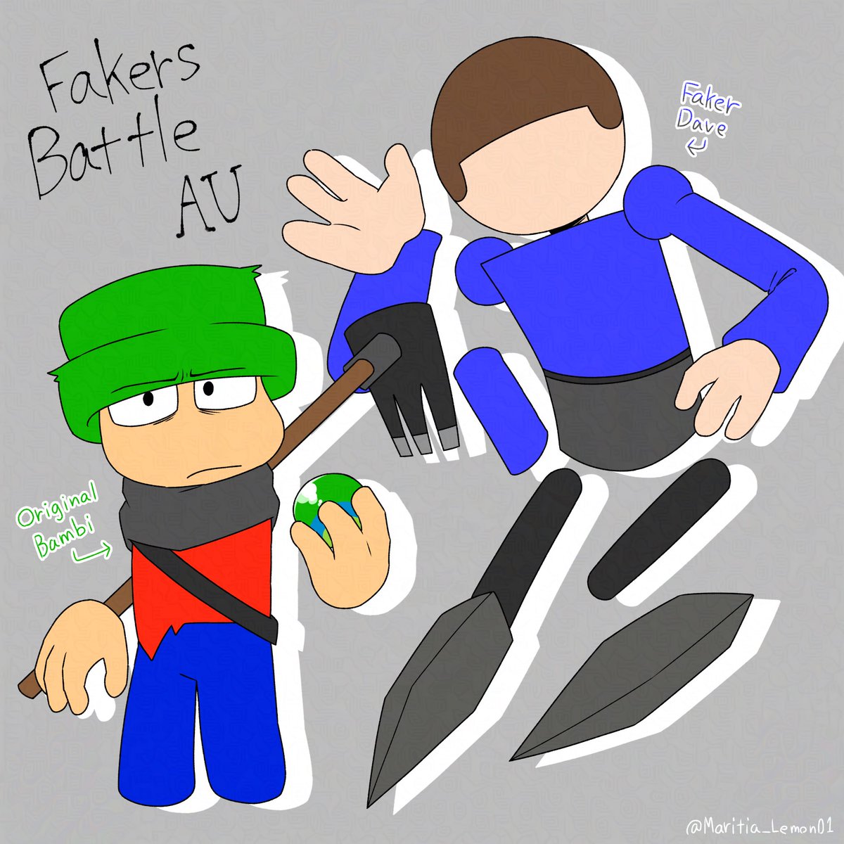 Maritia_Lemon01's tweet image. New #daveandbambiau 

#DnB_FakersBattle 

(※ネタ被りや問題等がある場合は消します)