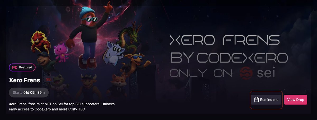 Breaking news🚨🚨
<a href="/ShenronOnSei/">Shenron 🐉</a> Announces that 

All $SHENRN holders are whitelisted for the upcoming Xero Frens mint tomorrow 🐲

Holders are winners 7