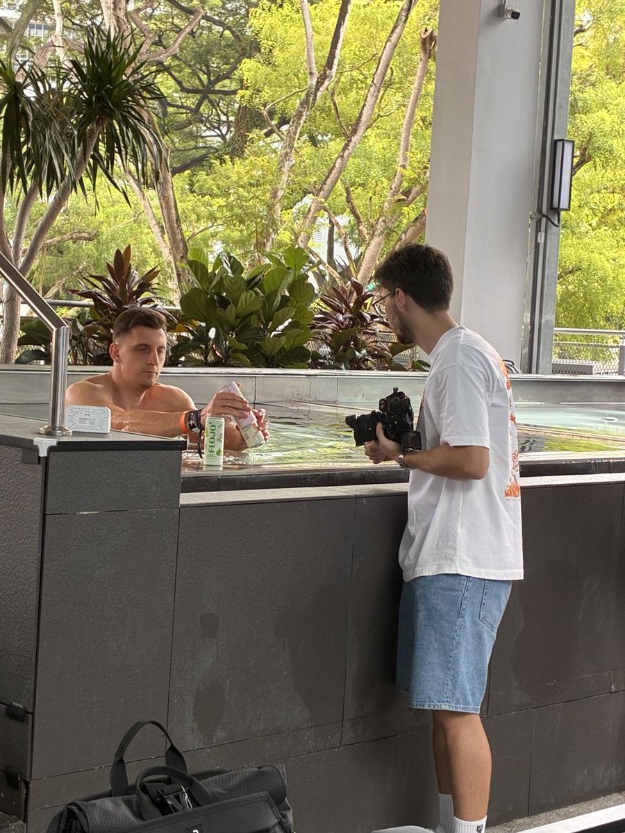 Cold plunge influencer in making