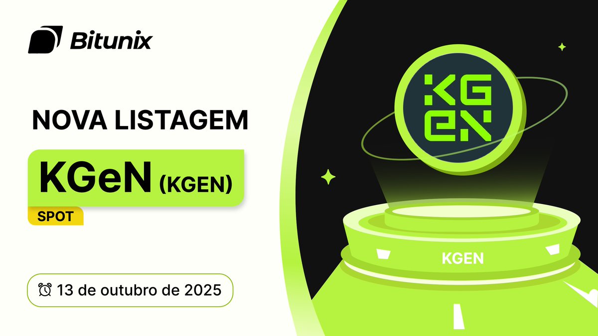 BitunixPT's tweet image. 🚨ALERTA NOVA LISTAGEM🚨
Anunciamos que o token $KGEN já se encontra disponível para negociação em spot na Bitunix
Como comprar em spot👉 short.bitunixads.com/2jQcq3D0
Saiba mais👉short.bitunixads.com/yMRtEqI0